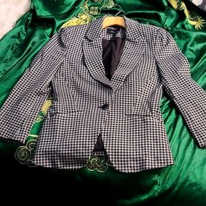 Houndstooth Blazer XS